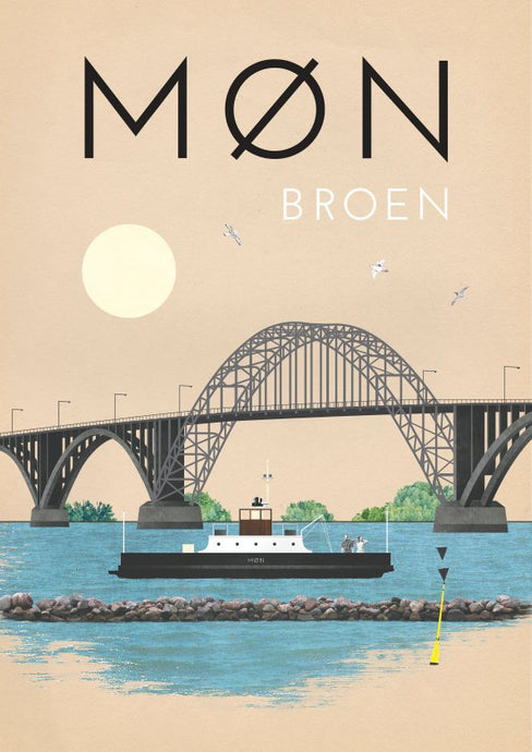 Møn Broen / 30x42 cm