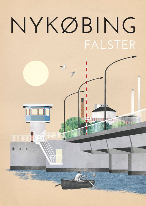 Nykøbing Falster / 30x42 cm