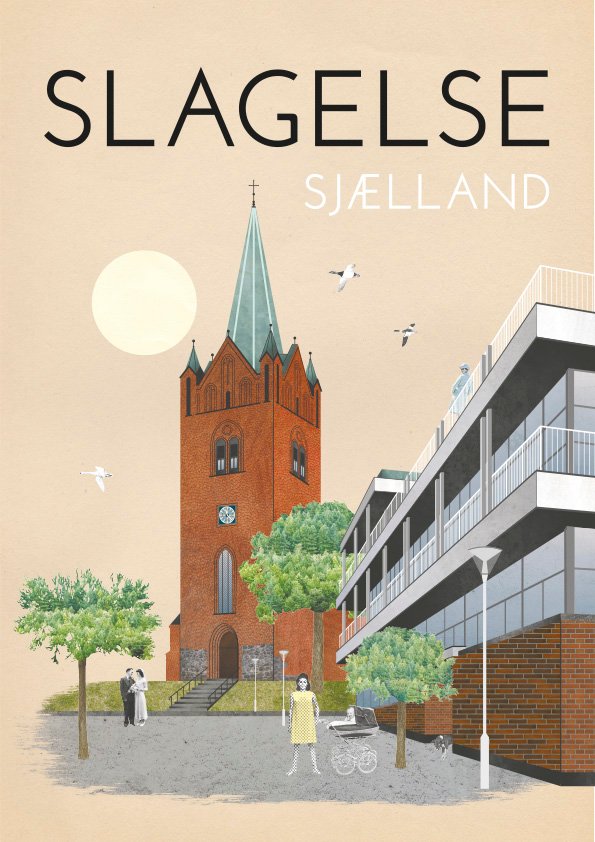 Slagelse / 30x42 cm