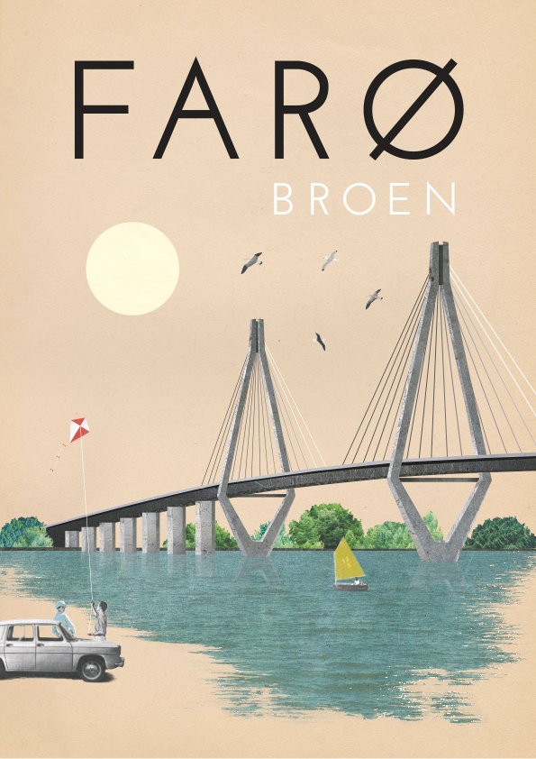 Farø Broen / 50x70 cm